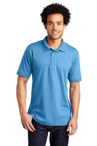 Port & Company Adult Unisex Tall 5.5-ounce, 50/50 Cotton Poly Core Blend Jersey Knit Polo Shirt